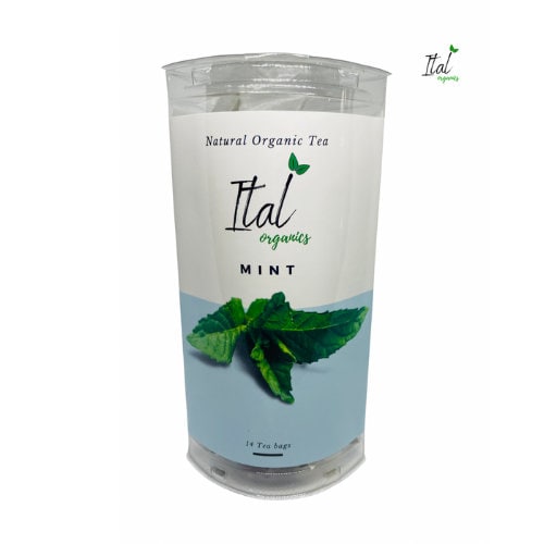 Ital Organics 100% Organic Mint Tea, 14 Tea Bags