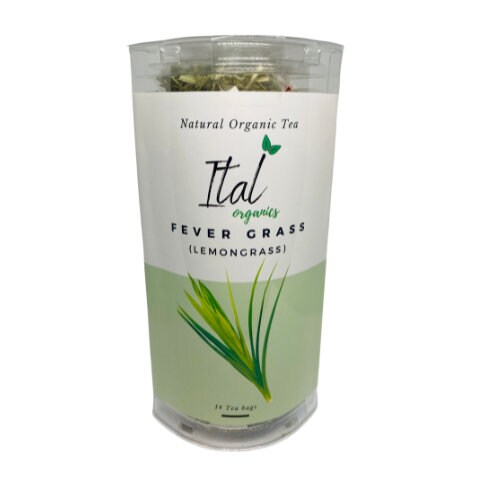 Ital Organics 100% Organic Fever Grass (Lemongrass) Tea, 14 Tea Bags